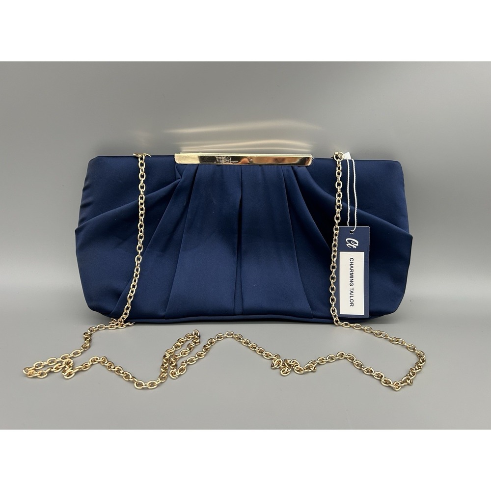 Charming Tailor Elegant Evening Clutch Purse Blue